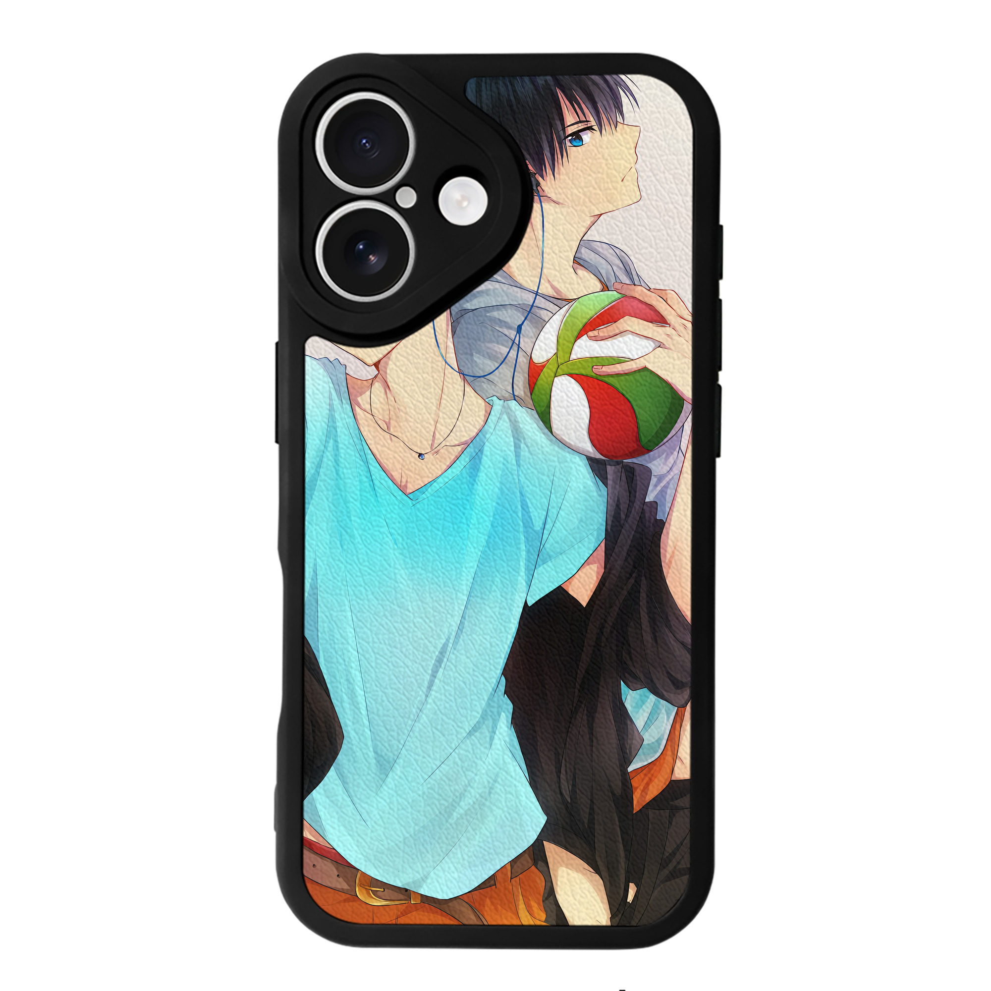 （画像用） ハイキュー!! Haikyu!! 【iPhone 16シリーズ対応】シリコンスマホケース（レザー調） 材質：シリコン